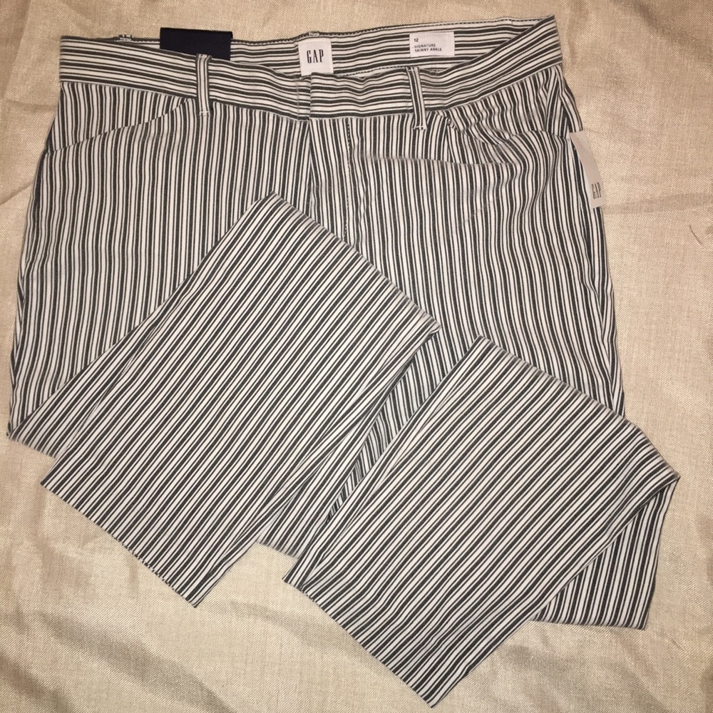Gap pants, ankle stretch skinny mid rise, 12